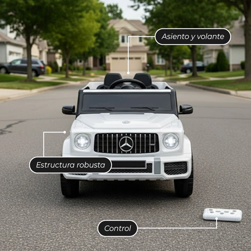 JEEP ELECTRICO XXL MERCEDES CON LUZ SONIDO Y CONTROL - 6
