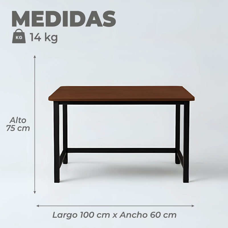 ESCRITORIO OFICINA CLASICO ANTIDESLIZANTE 100 CM - 3