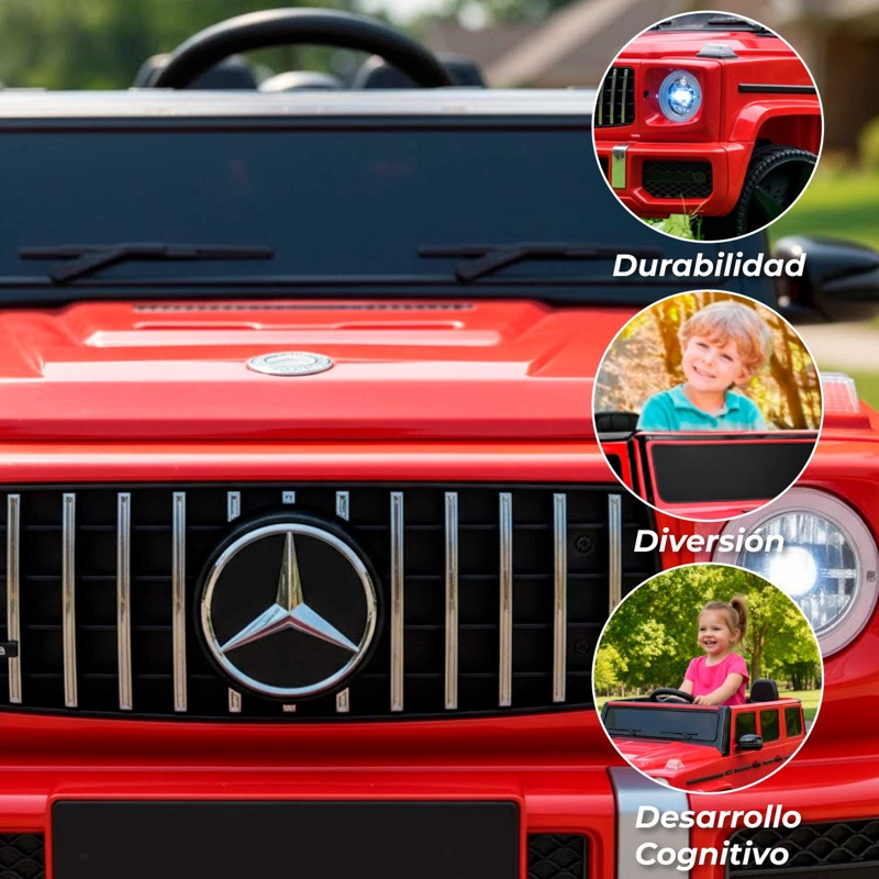 JEEP ELE CTRICO XXL  MERCEDES CON LUZ SONIDO Y CONTROL - 3
