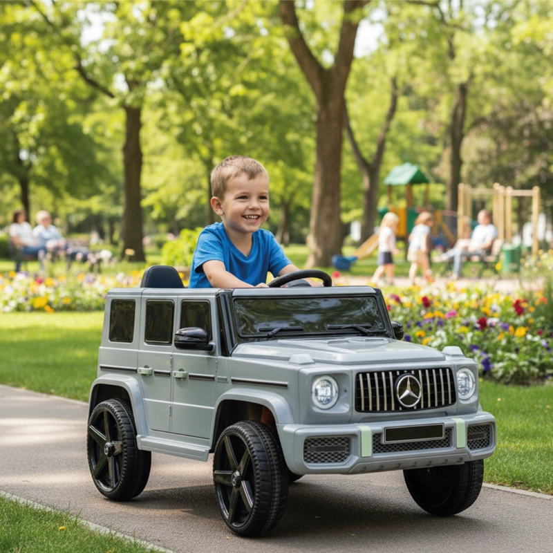 JEEP ELE CTRICO XXL  MERCEDES CON LUZ SONIDO Y CONTROL - 3