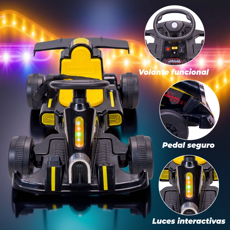 AUTO ELECTRICO NIÑO DEPORTIVO KARTING FORMULA 1 CON SONIDO - 4