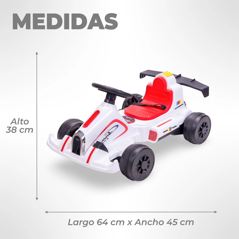 AUTO ELECTRICO NIÑO DEPORTIVO KARTING FORMULA 1 CON SONIDO - 2