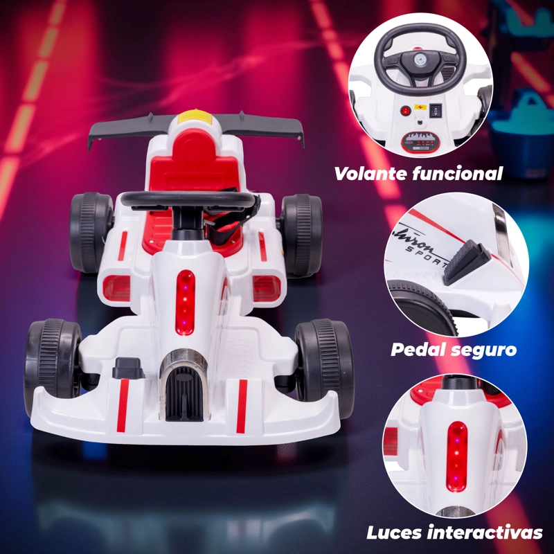 AUTO ELECTRICO NIÑO DEPORTIVO KARTING FORMULA 1 CON SONIDO - 4
