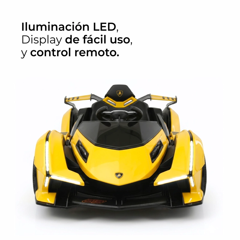 AUTO ELECTRICO PARA NIÑOS CON CONTROL REMOTO LUCES Y SONIDO - 6