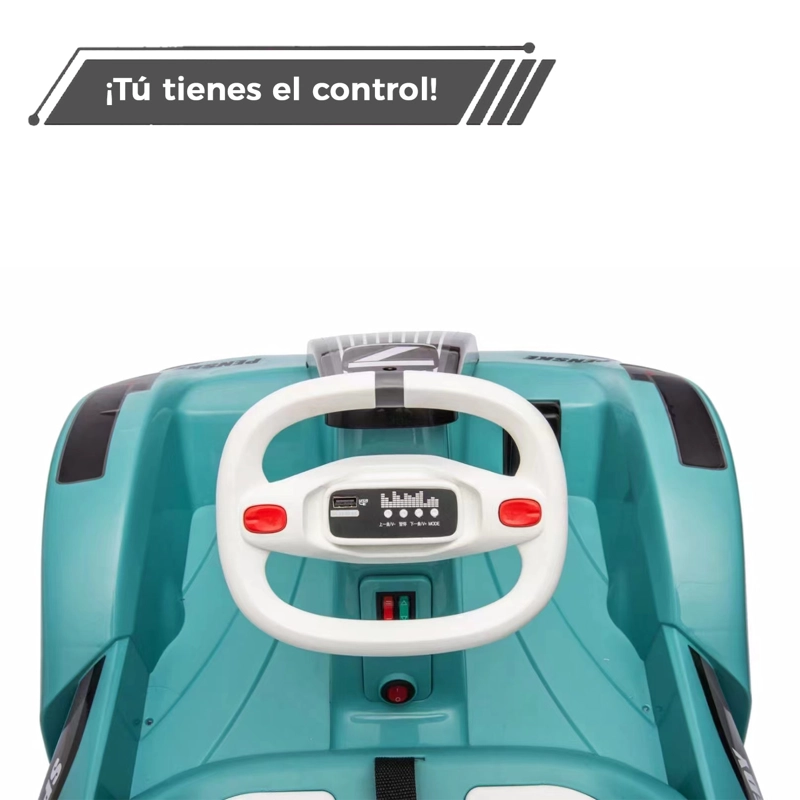AUTO ELECTRICO PARA NIÑOS KARTING  CON CONTROL, LUZ Y SONIDO - 6