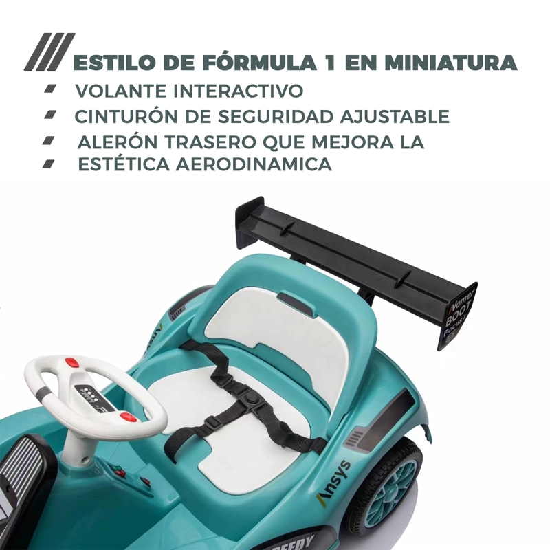 AUTO ELECTRICO PARA NIÑOS KARTING  CON CONTROL, LUZ Y SONIDO - 7
