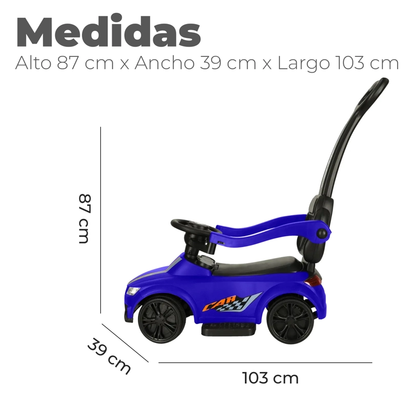 AUTO  CORREPASILLO CON MANGO Y SONIDO - 2