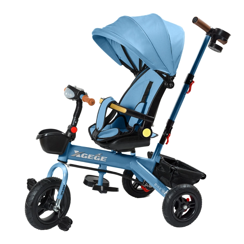 COCHE TRICICLO PASEO CON FOCO 360º RECLINABLE 4 EN 1 - 1