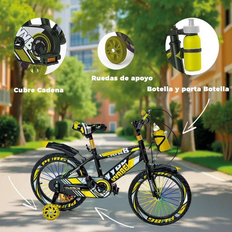 BICICLETA NIÑO INFANTIL MONTAIN BIKE MTB CON RUEDAS ARO 12 - 4