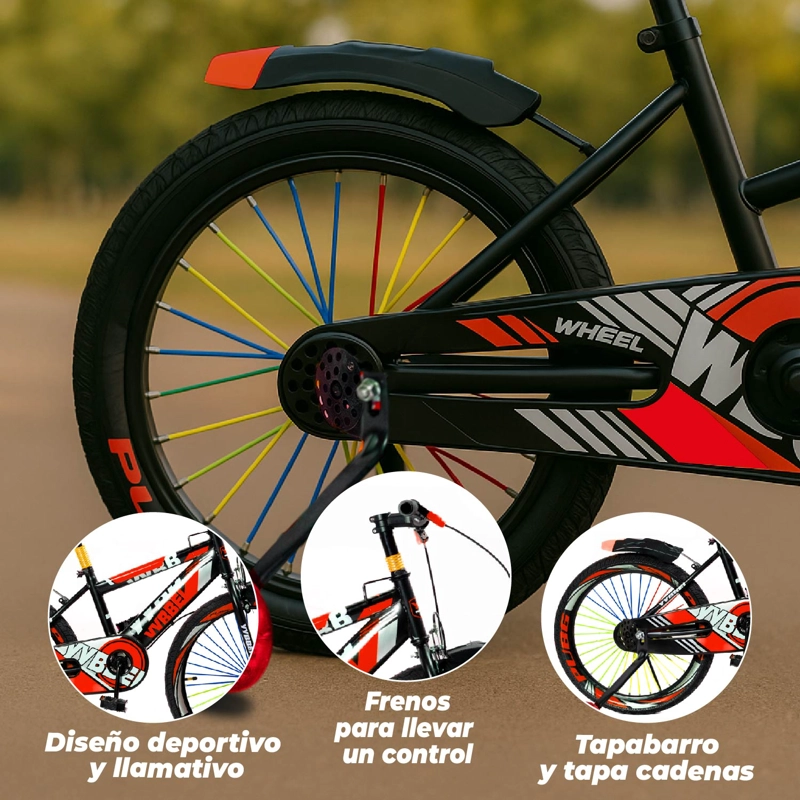BICICLETA NIÑO INFANTIL MONTAIN BIKE MTB CON RUEDAS ARO 16 - 4