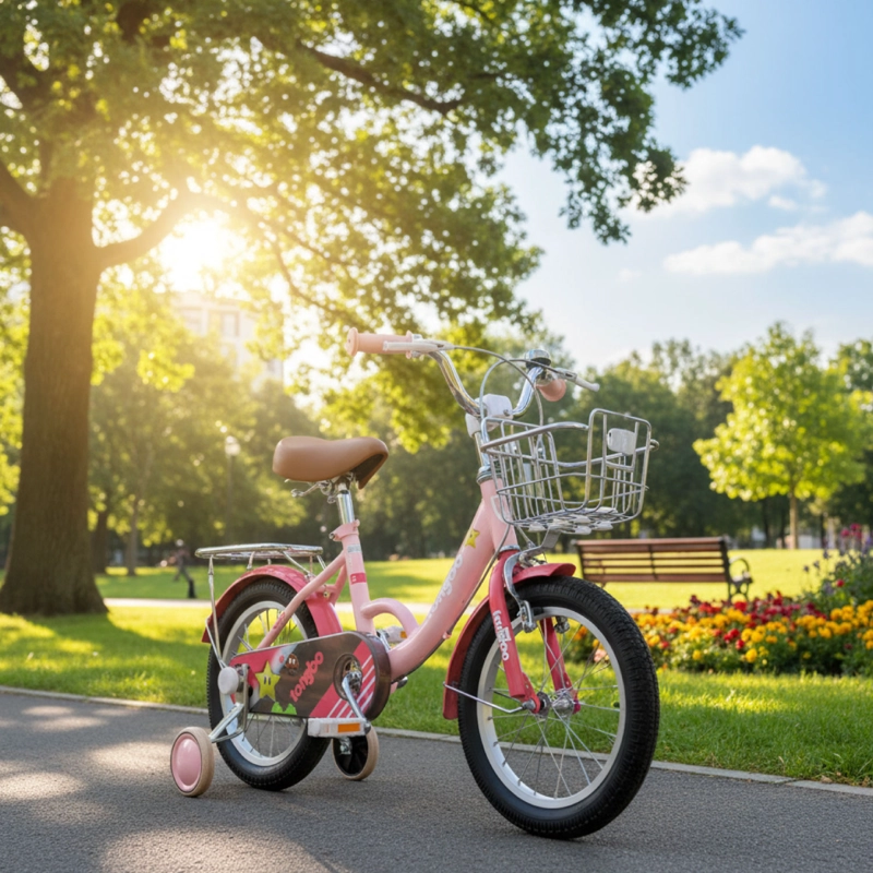 BICICLETA NIÑA INFANTIL DE PASEO LITTLE STAR RUEDITAS ARO 12 ROSADO - 2