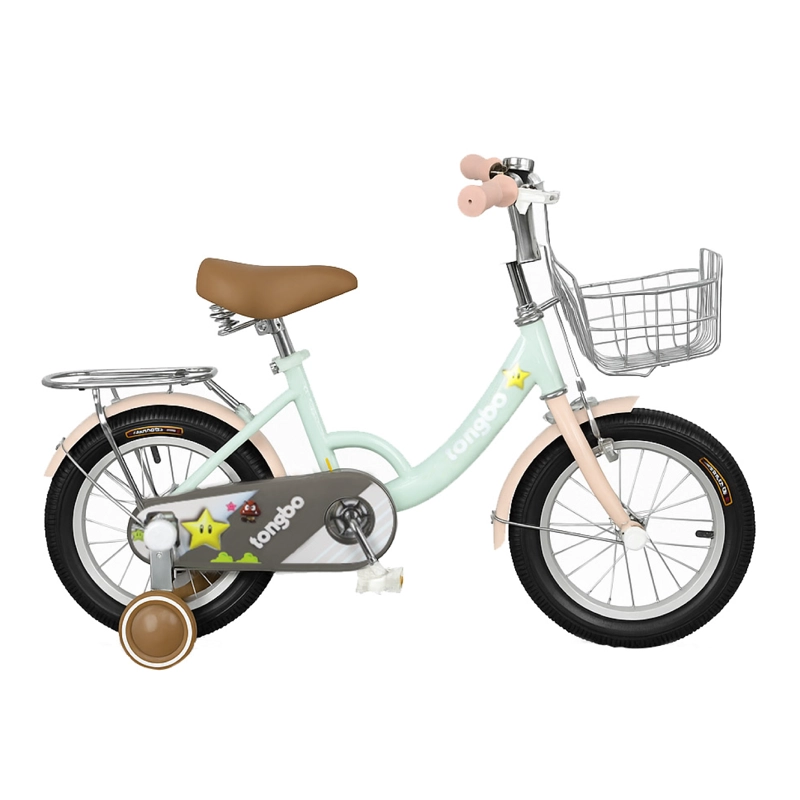 BICICLETA NIÑA INFANTIL DE PASEO LITTLE STAR RUEDITAS ARO 16 VERDE MENTA - 1