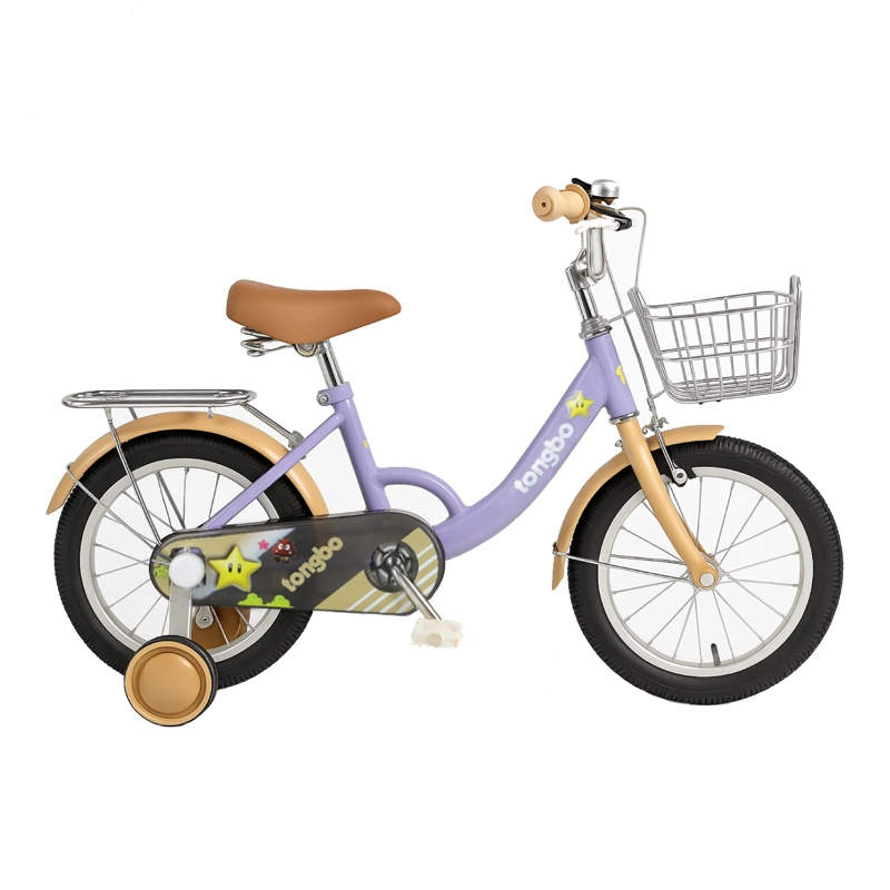 BICICLETA NIÑA INFANTIL DE PASEO LITTLE STAR RUEDITAS ARO 16 LILA - 1