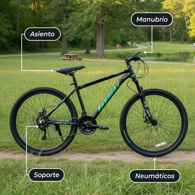 BICICLETA MOUNTAIN BIKE HSX ARO 26 - 6