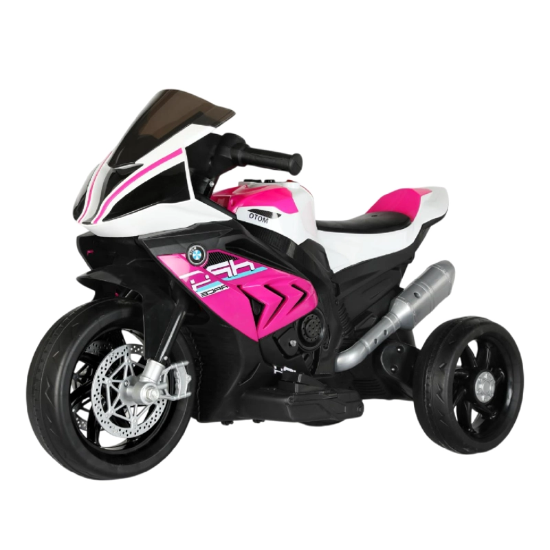 MOTO NIÑOS ELECTRICA 3 RUEDAS HP4 LUCES Y SONIDO ROSADO - 1