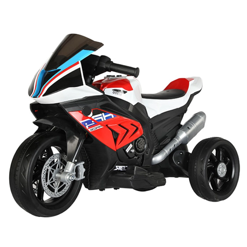 MOTO NIÑOS ELECTRICA 3 RUEDAS HP4 LUCES Y SONIDO ROJO - 1
