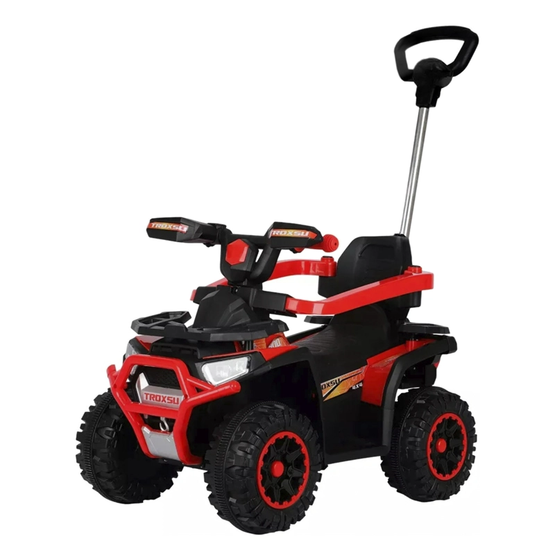 MOTO NIÑOS CUATRIMOTO ELE CTRICA TODO TERRENO MANGO DIRECCIONAL ROJO - 1