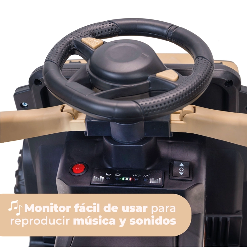 AUTO CORREPASILLO ELE CTRICO MANGO DIRECCIONAL LUCES Y SONIDO - 6