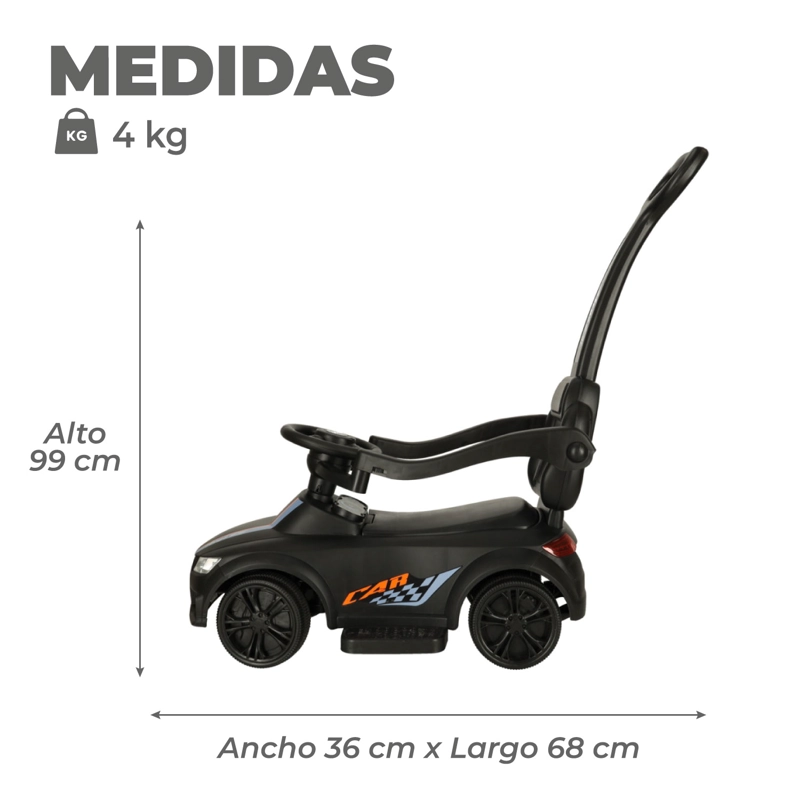 AUTO CORREPASILLO MANGO DIRECCIONAL LUCES Y SONIDO - 3