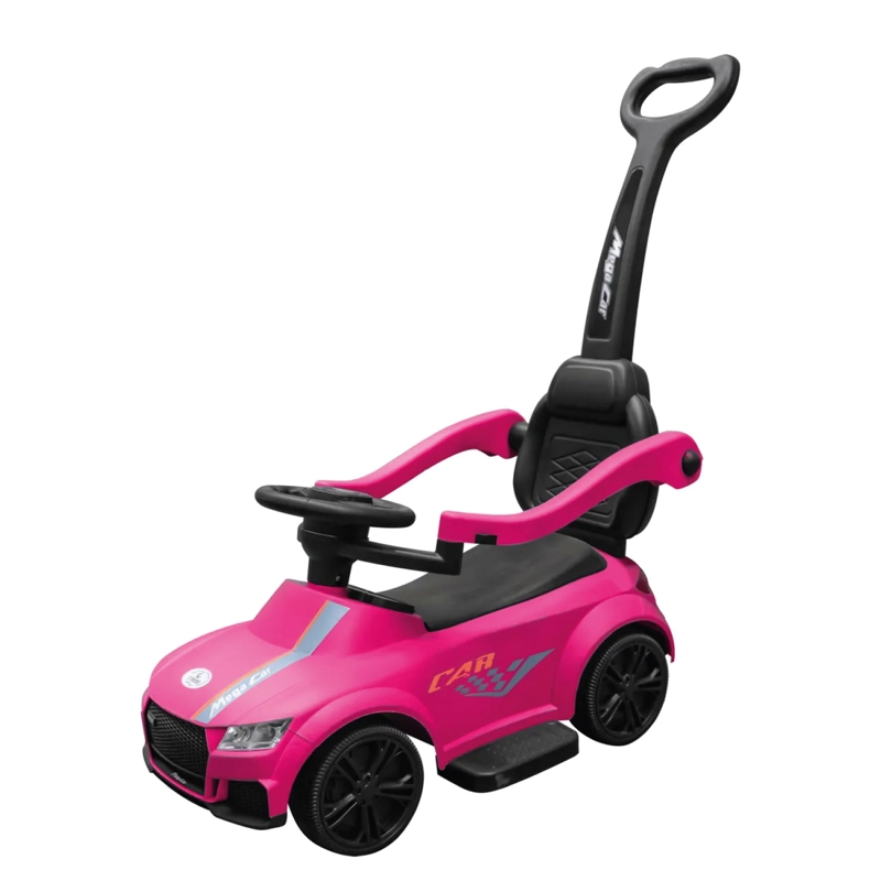 AUTO CORREPASILLO MANGO DIRECCIONAL LUCES Y SONIDO ROSADO - 1