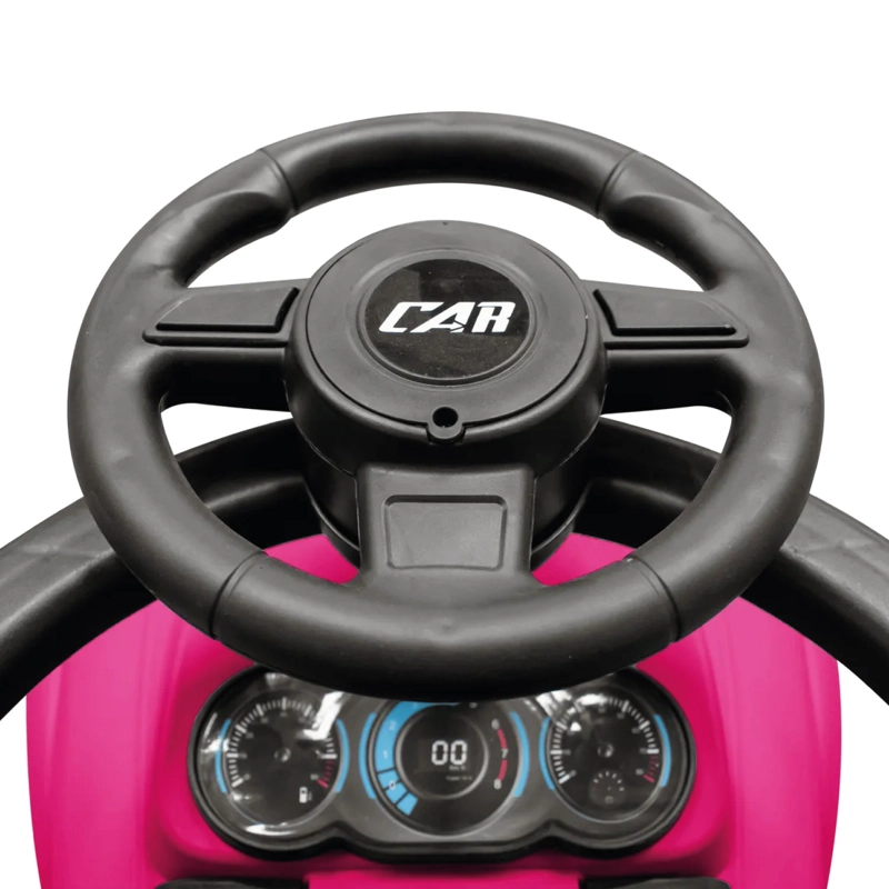 AUTO CORREPASILLO MANGO DIRECCIONAL LUCES Y SONIDO ROSADO - 4