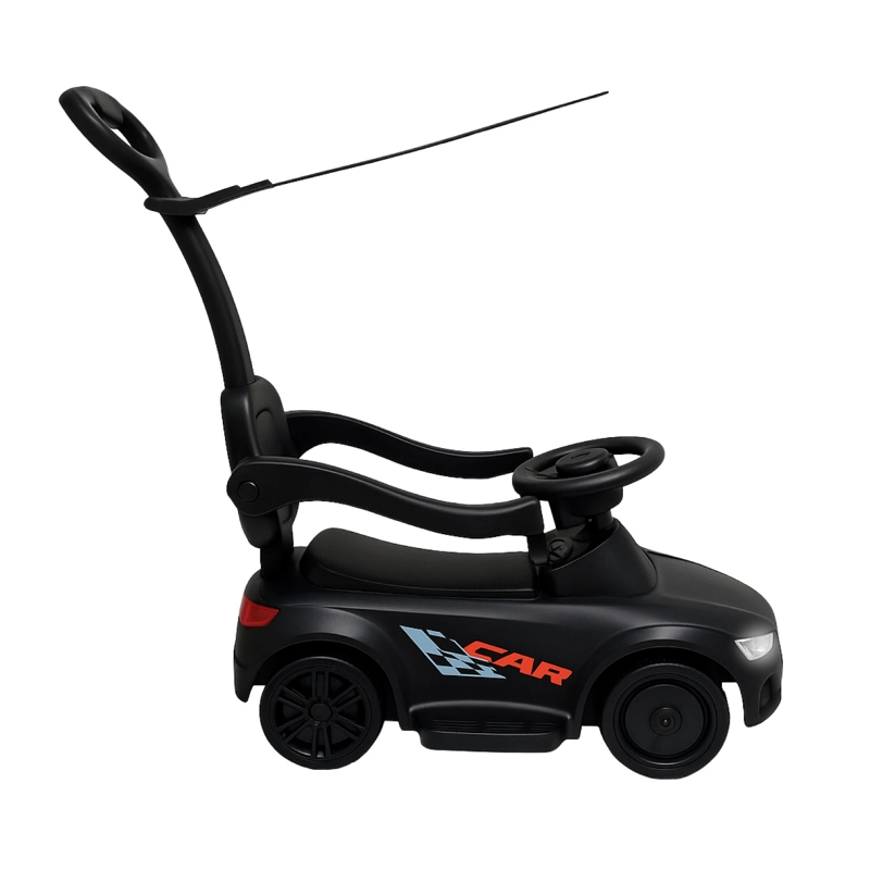 AUTO CORREPASILLO CON MANGO SOMBRILLA, LUCES Y SONIDO NEGRO - 1