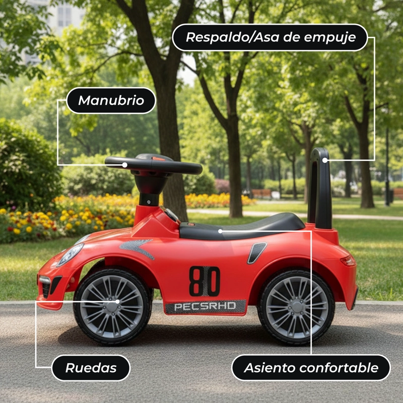 CORREPASILLOS ANDADOR CAMINADOR LUCES Y SONIDOS ROJO - 5