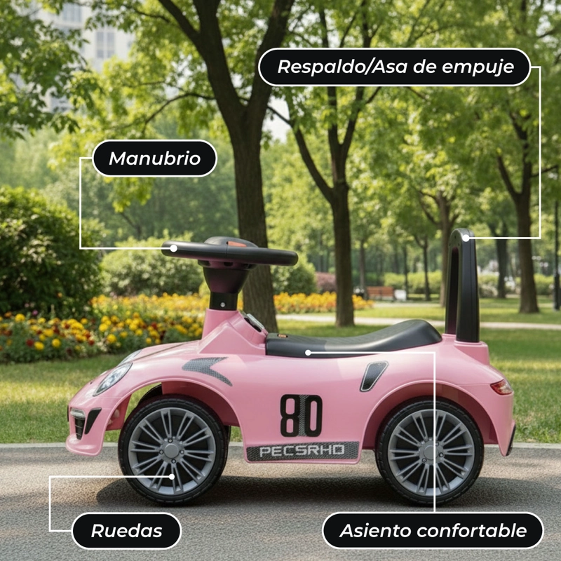 CORREPASILLOS ANDADOR CAMINADOR LUCES Y SONIDOS ROSADO - 5