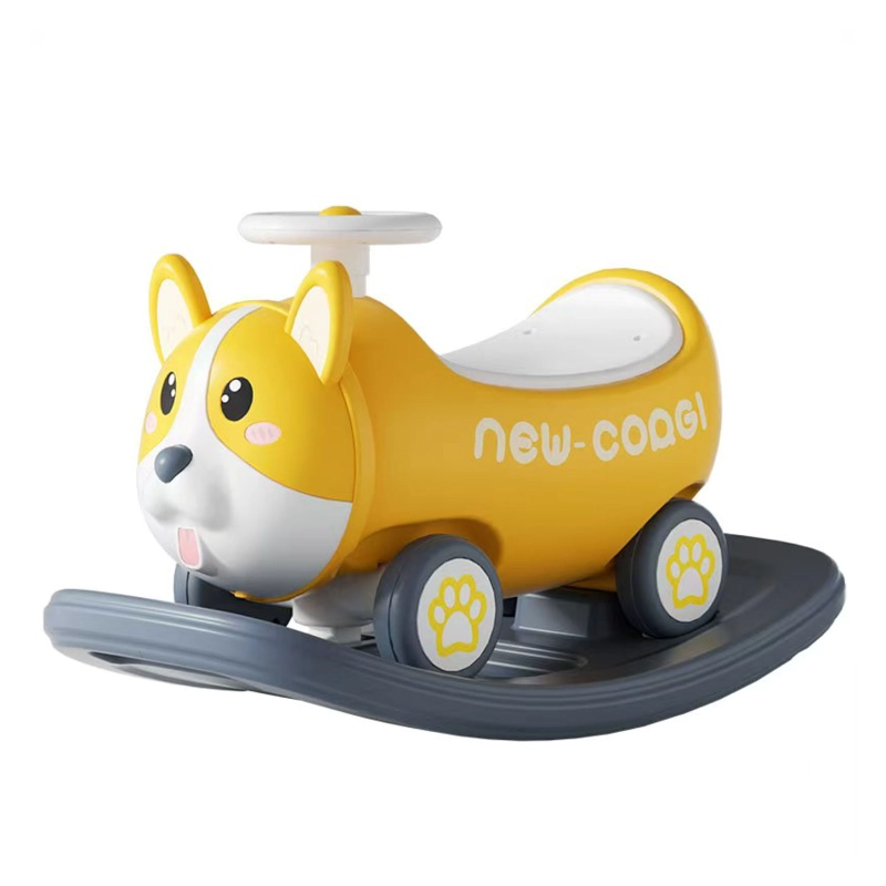 MECEDORA ANDADOR CON SONIDOS 2 EN 1 PERRITO  AMARILLO - 1