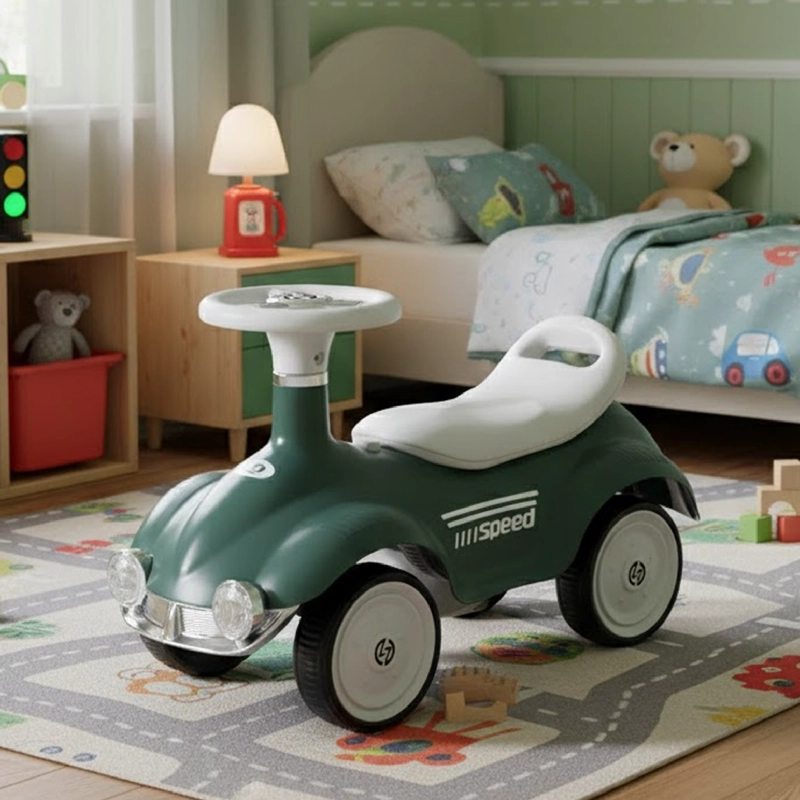 CORREPASILLO CAMINADOR ANDADOR RETROAUTO LUCES Y SONIDO VERDE - 2