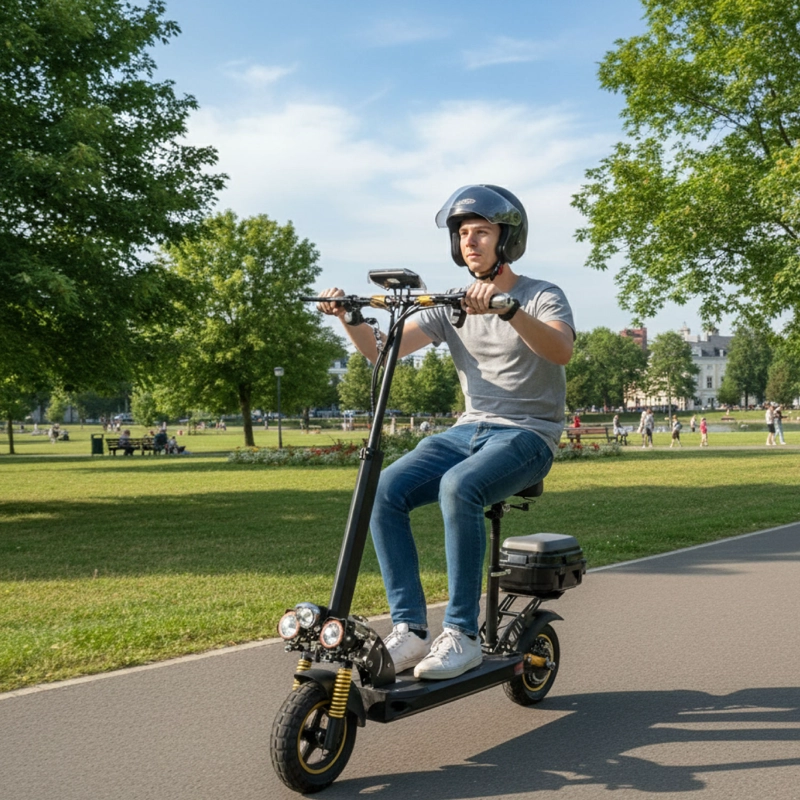 SCOOTER ELECTRICO TRAVEL SMART CON ASIENTO 35KM 500W MT - 5