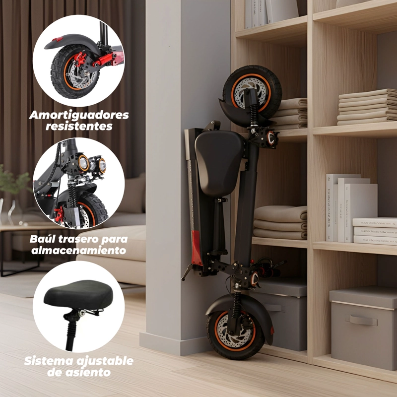 SCOOTER ELECTRICO TRAVEL SMART CON ASIENTO 35KM 500W MT - 3