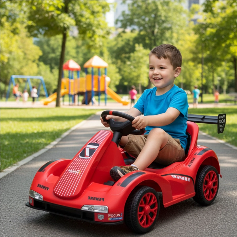 AUTO ELECTRICO NIÑOS KARTING CON CONTROL LUZ Y SONIDO - 5