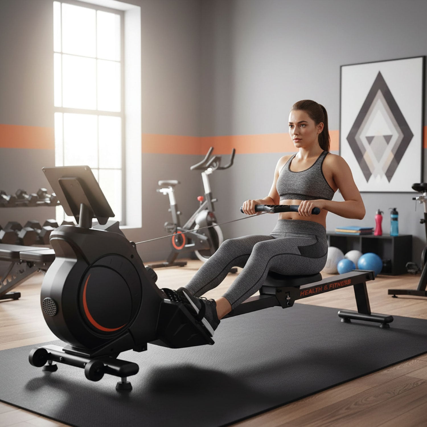 MAQUINA DE REMO BOGADORA REMADORA FITNESS H-181 - 4