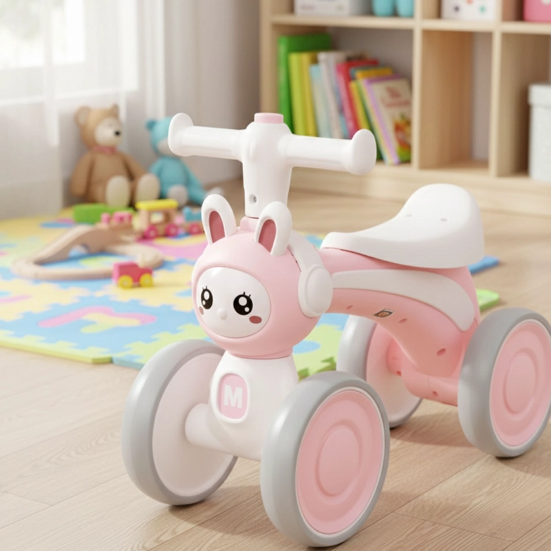 Correpasillo Para Bebé Bicicleta Equilibrio y Sonido Conejito - 2