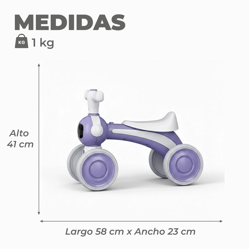 Correpasillo Bebé Bicicleta Equilibrio y Sonido Astronauta - 3