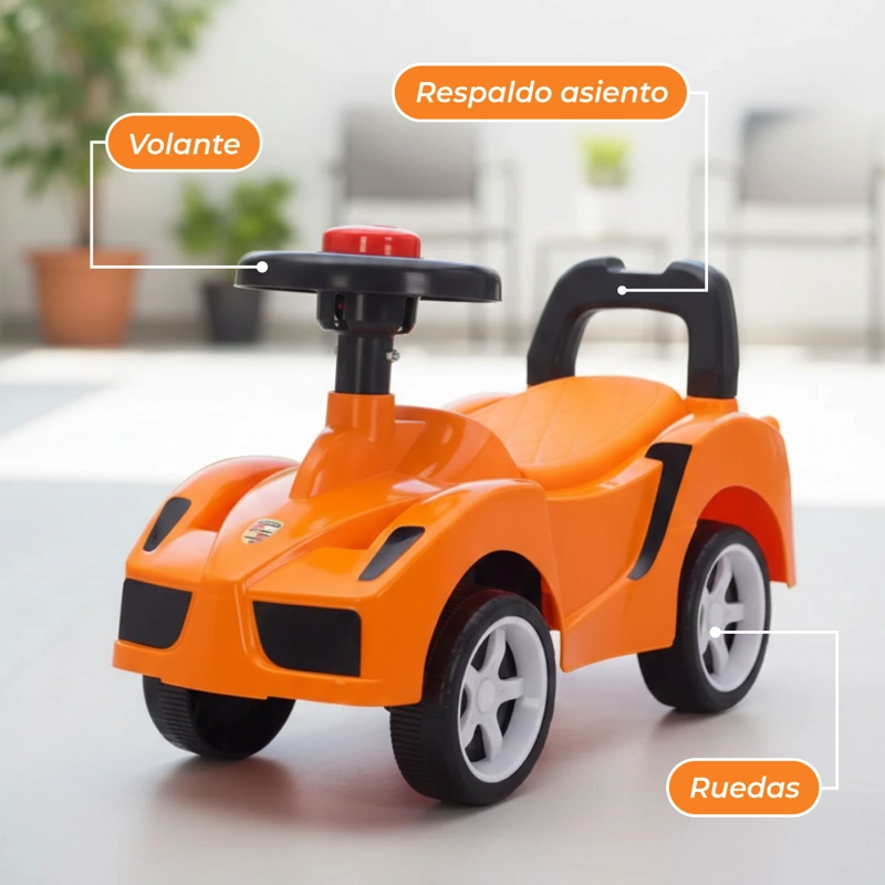 Auto Correpasillos Caminador Primeros Pasos Para Bebe - 6
