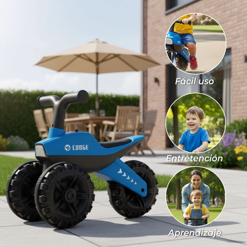 Triciclo Infantil Mini de Equilibrio con Sonido y Luces - 4