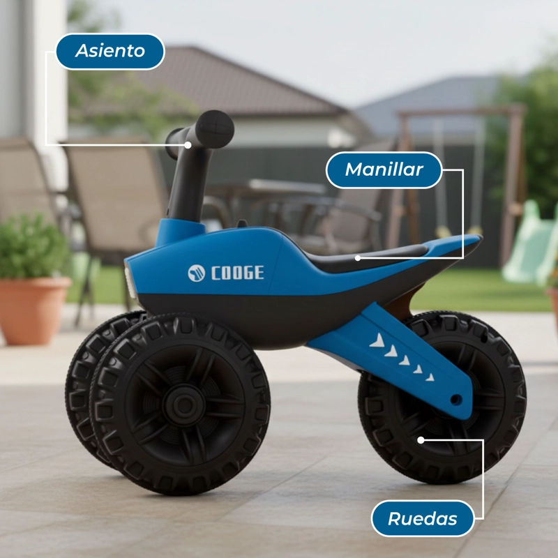 Triciclo Infantil Mini de Equilibrio con Sonido y Luces - 6