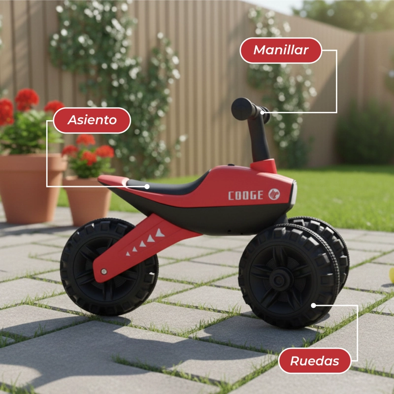 Triciclo Infantil Mini de Equilibrio con Sonido y Luces - 6