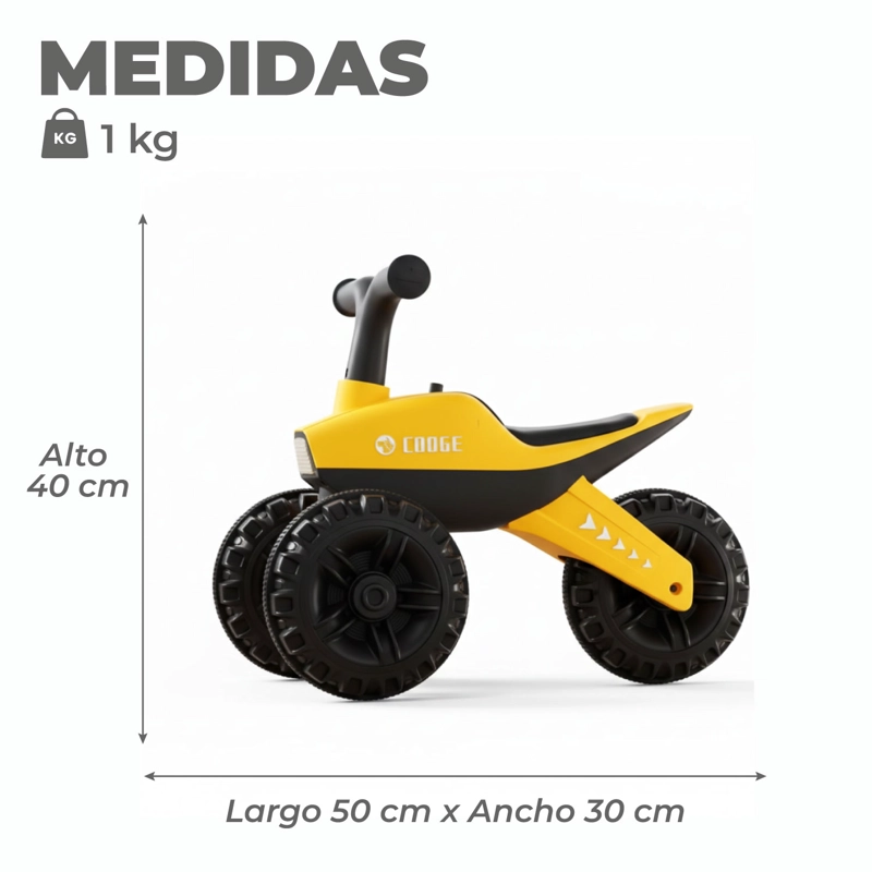 Triciclo Infantil Mini de Equilibrio con Sonido y Luces - 3