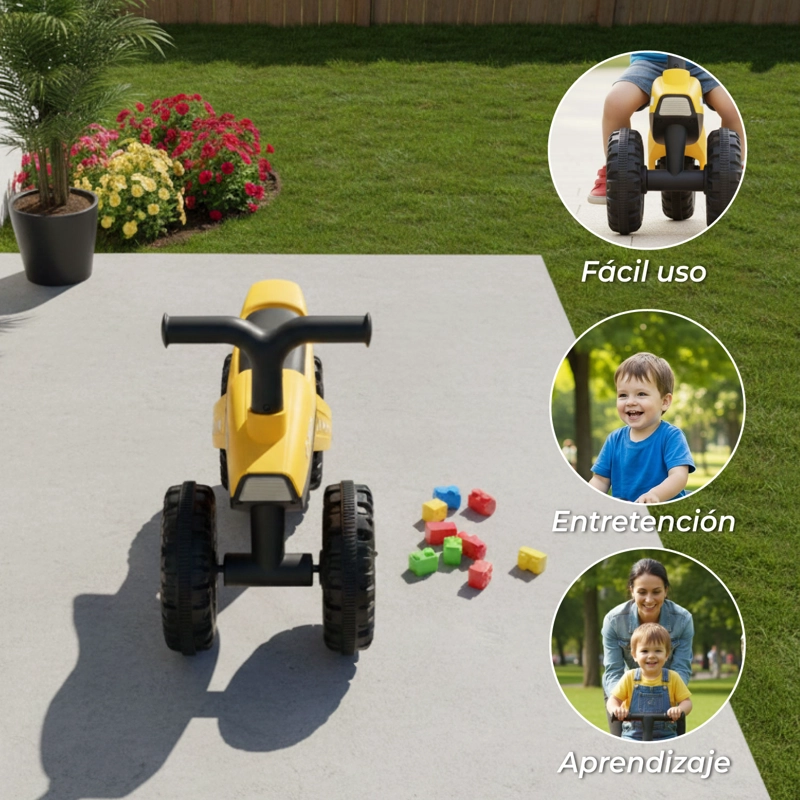 Triciclo Infantil Mini de Equilibrio con Sonido y Luces - 4