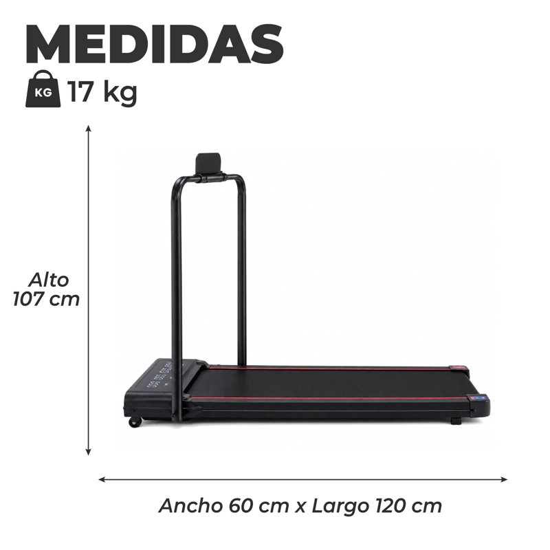 TROTADORA CAMINADORA ELECTRICA PLEGABLE 2.0 HP, 8KM/H - 3
