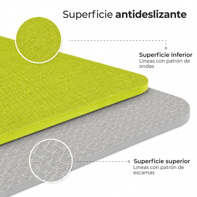 MAT YOGA BOLSO 6 MM COLCHONETA DEPORTIVA ANTIDESLIZANTE - 6