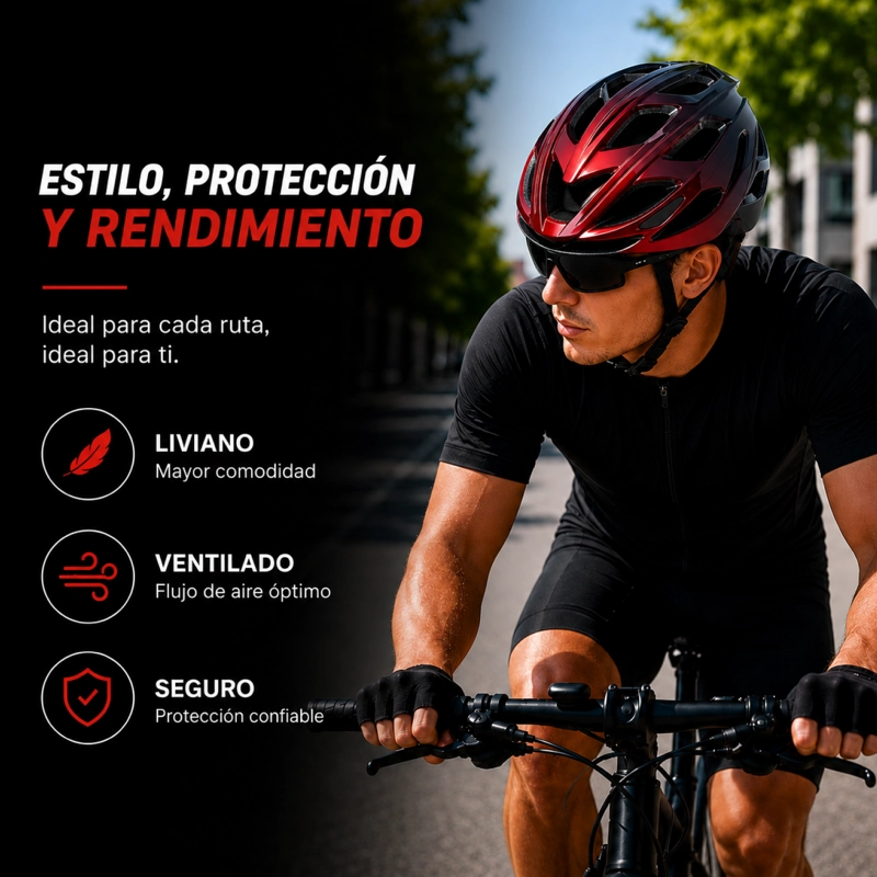 CASCO BICICLETA MTB ADULTO AJUSTABLE VENTILADO - 5