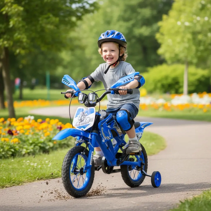 BICICLETA ARO16 BICIMOTO CON RUEDAS ESTABILIZADORAS INFANTIL - 5
