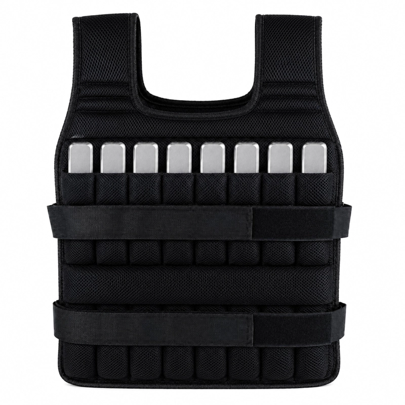 CHALECO CON PESO 10 KG LASTRADO AJUSTABLE ENTRENAMIENTO - 1