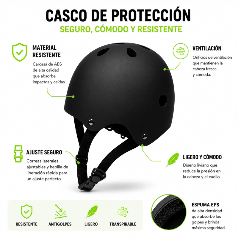 CASCO BICICLETA INFANTIL AJUSTABLE SEGURIDAD - 4