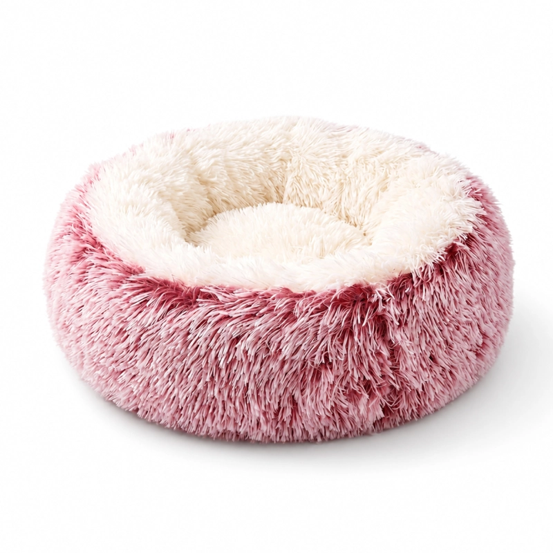 CAMA NIDO  ANTIESTRES  REDONDA PARA PERRO Y GATO 48CM - 1