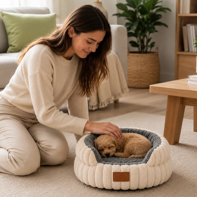 CAMA ANTIESTRES ERGONOMICA ANTIDESLIZANTE MASCOTAS 35CM - 5